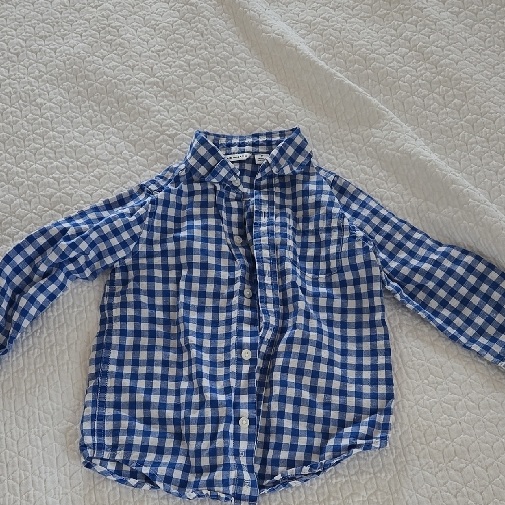 Blue Checkered Kids Shirt